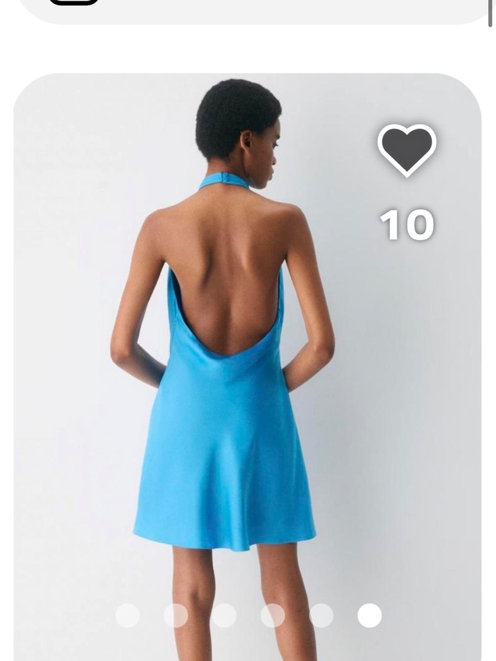 Aritzia Halter Slip Dress in Bright Turquoise